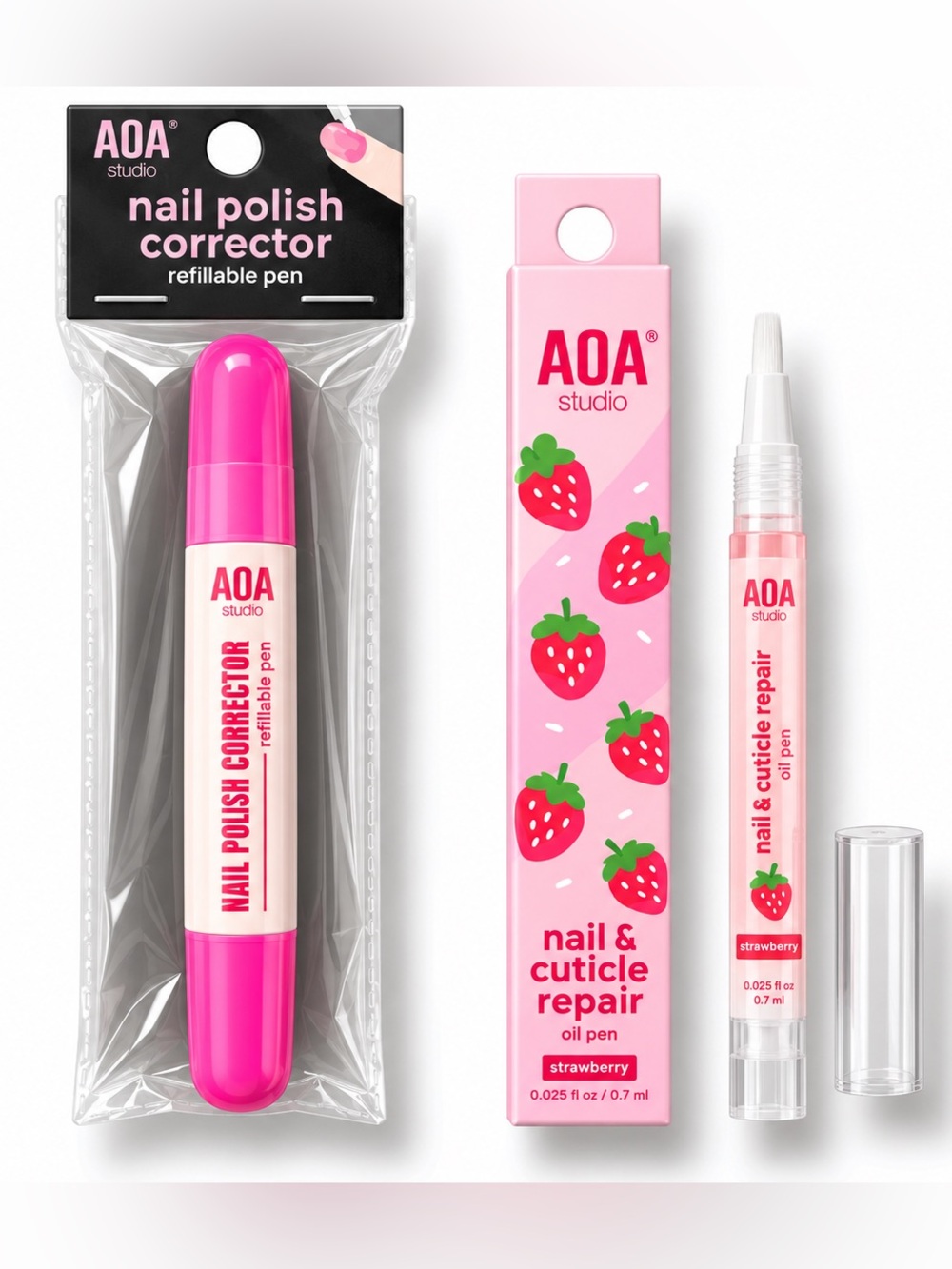 Corrector Pen and Strawberry Cuticle Oil